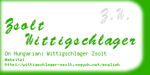 zsolt wittigschlager business card